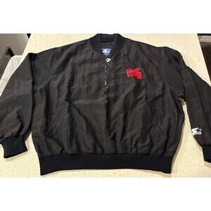 Rare Vintage San Diego State Aztecs Starter Jacket Size XXL Pull Over 1/4 Zip